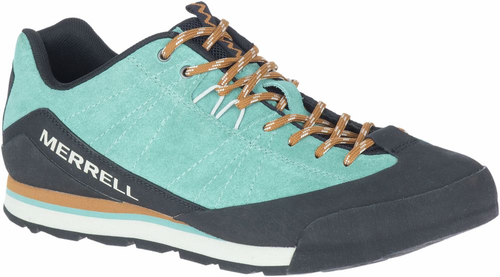 Merrell Mens Catalyst Suede Walking Shoes Blue Sports Outdoors Breathable 